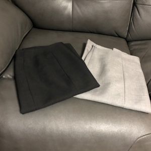 Evan Picone Essentials (BUNDLE 2 pieces) classic pencil skirt one black and ligh